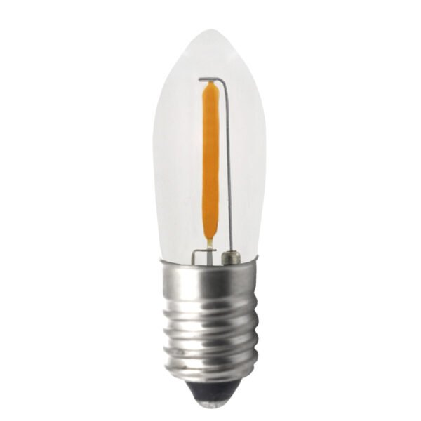 C6 LED Clear Glass Warm White in AC 8V 34V E10 Base