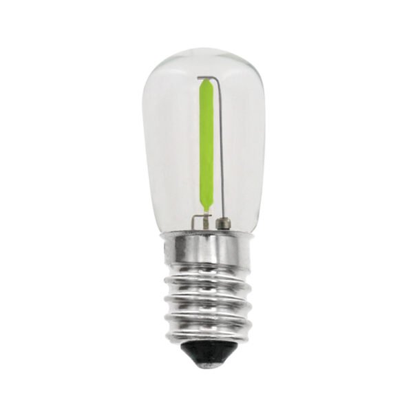 LED Filament B19 Bulbs Clear Glass Green in AC 14V E14