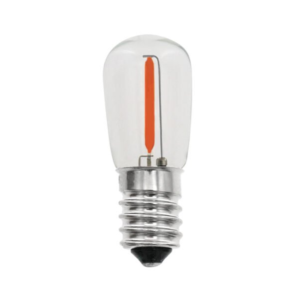 LED B19 Light Bulbs Clear Glass Purple in AC 14V E14