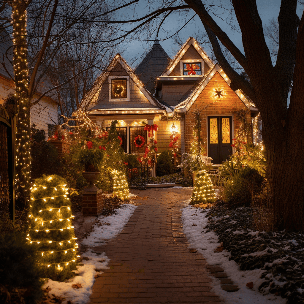 Outdoor String Lights Holiday Decor