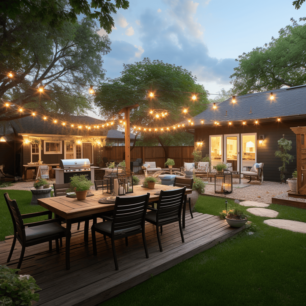 Outdoor String Lights Residential Decor