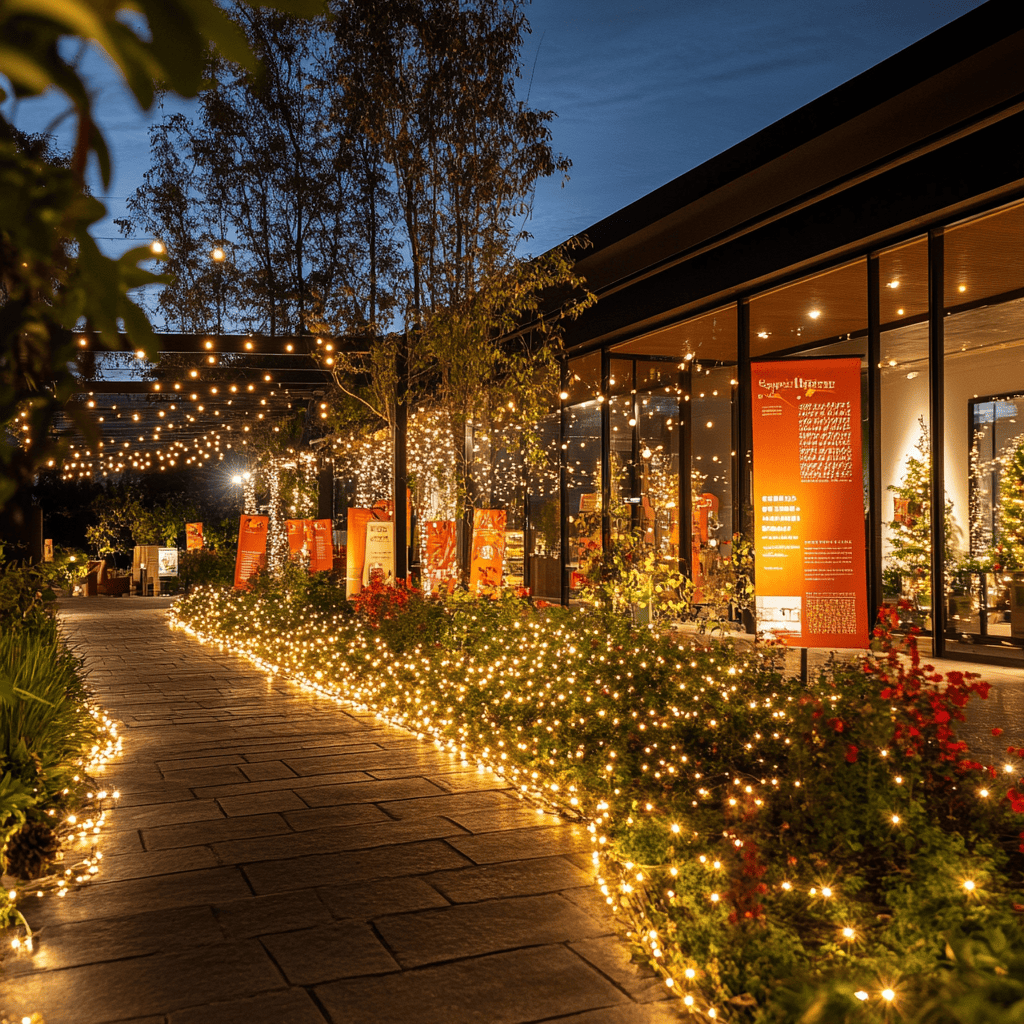 Outdoor String Lights Retail Displays